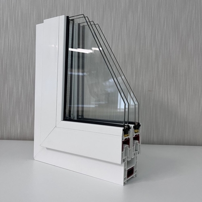 GKBM 62 Sereis UPVC النوافذ المنزلية ملفات تعريف الخرز المكونات الهيكلية
